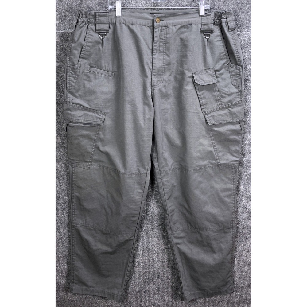 CQR Mens Tactical Cargo Rip Stop Pants Work Hiking Outdoor Gray Size 42x30